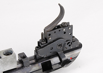 Adjustable for weight and overtravel, the 201’s trigger assembly is simple to remove, but is not readily disassembled.